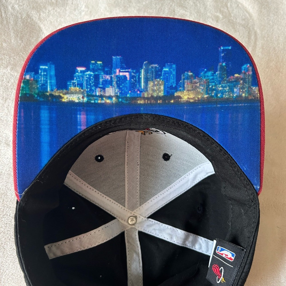 Miami Heat City Skyline Adjustable Cap
